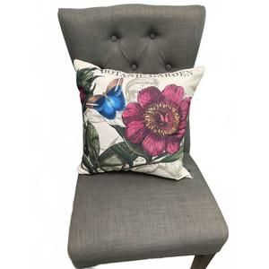 NEW CARAVAN HOME DECOR botanical garden with butterfly pillow in floral